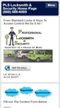 Mobile Screenshot of plslocksmith.com